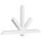 Ekena Millwork Kennewick Architectural Grade PVC Gable Bracket, 72"W x 36"H x 4"D x 4"F, 12/12 Pitch GBP072X36X0404KEN00 - alternate 1